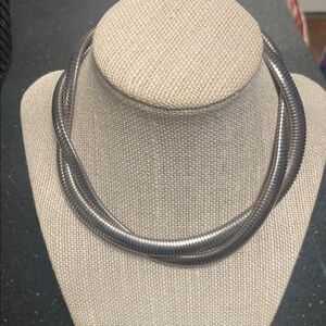 90s Elegant Silver Necklace